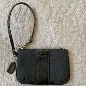 Black Coach Wristlet